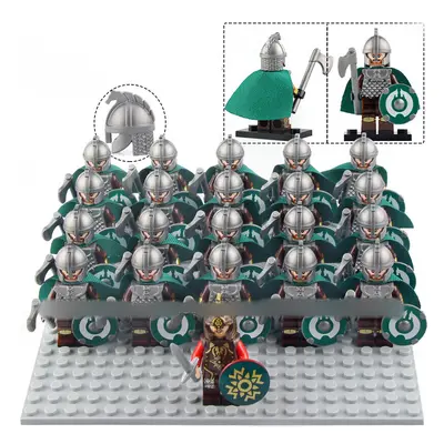 (Rohan Axe Shield) Lord of the Rings Dewarf Gondor Rohan Minifigures