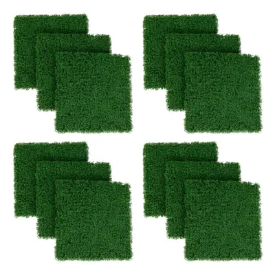 12 Pcs Artificial Grass Wall Panels x 50cm Faux Green Moss Panels