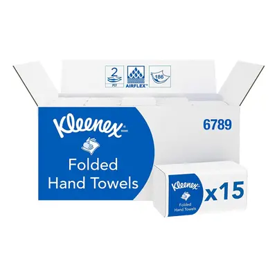 Kleenex Folded Hand Towels Ply, White, Packs x Sheets