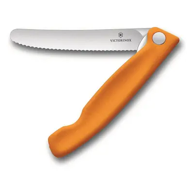 Victorinox, Swiss Classic, Profi Tomaten- und Tafelmesser, Extra Scharfe Klinge, Wellenschliff, 