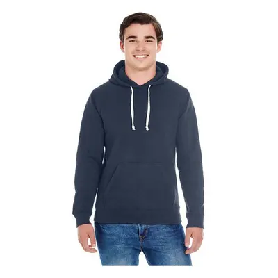 Adult Triblend Pullover Fleece Hooded Sweatshirt - BLAcK TRIBLEND - XS(D0102H762P6)