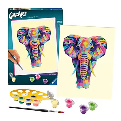 Ravensburger CreArt Funky Elephant Paint by Numbers for Adults Years Up - Painting Arts and Craf