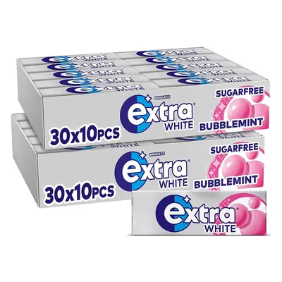 Wrigley's Extra Chewing Gum Bubblemint Flavour, Packs of Pcs