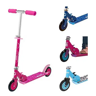 Inline Childrens Scooter | Wheeled Kids' Scooter | Kids Push Scooter Adjustable Handle Height | 