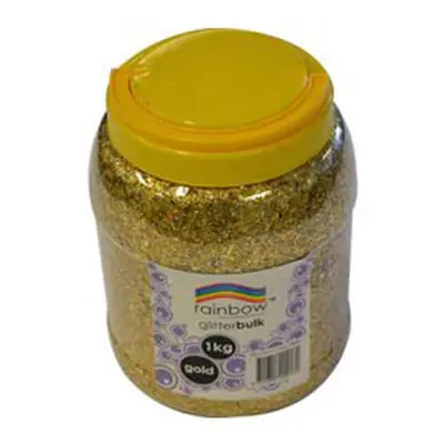 (Gold) Rainbow Glitter Bulk 1kg Jar