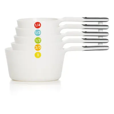 OXO Good Grips 6-Piece Plastic Measuring Cups- White Count(Pack of