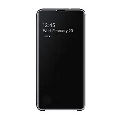 Samsung Galaxy S10e S-View Flip Case Black (EF-ZG970CBEGUS)