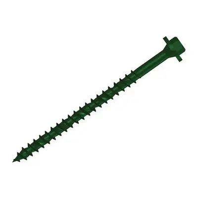 Forge FFTF7250 Hexagonal / Torx Compatible Timber T30 Screws Green x 250mm Tub of