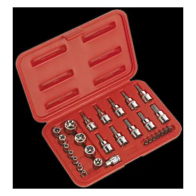 TRX-Star* Socket & Security Bit Set 29pc 1/4"Sq & 3/8"Sq Drive