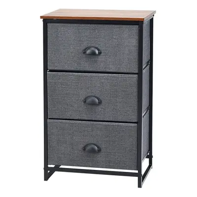 3 Drawer Fabric Dresser Storage Organizer Unit Nightstand with Drawers