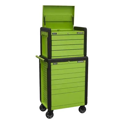 Sealey Superline PRO® Push-To-Open Topchest & Rollcab Combination Drawer - Green APPDSTACKG