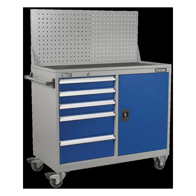 Industrial Mobile Workstation Drawer & Shelf Locker