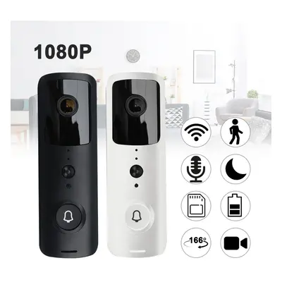 (Black) Wireless Video Doorbell Security Camera Bell