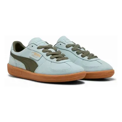 (Blue, (Adults')) Puma Palermo Leather Peaceful Blue/Loden Green Trainers