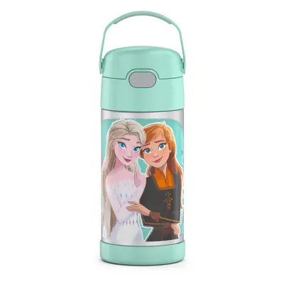 THERMOS FUNTAINER Water Bottle with Straw - Ounce Frozen - Kids Stainless Steel Vacuum Insulated