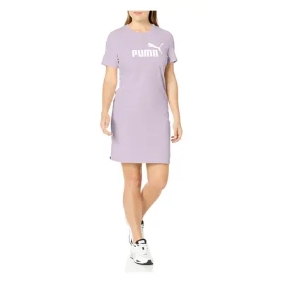 PUMA womens Essentials Slim Tee Dress Lavender Fog Large US