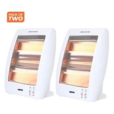 Quartz Halogen Heater, Pack of - Heat Settings 400W/800W