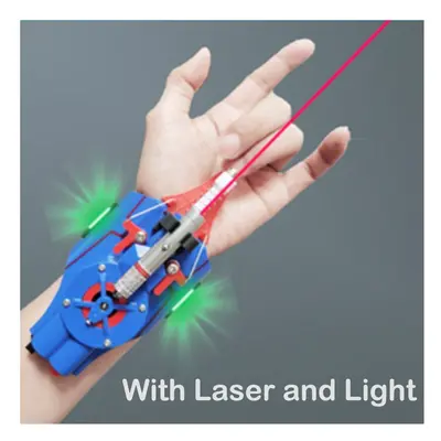 (C-blue) ML Legends Spiderman Web Shooters Toys Spider Man Wrist Launcher Cosplay Peter Parker A