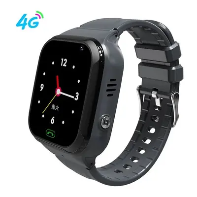 (Black, GPS smart watch) Kids 4G Smart Watch SOS GPS Location Sim Card Video Call Phone Watch Ca