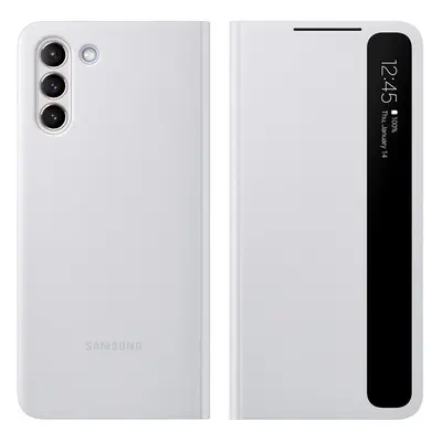 Official Samsung Galaxy S21+ Plus 5G Clear View Cover Case Flip Cover - Light Grey