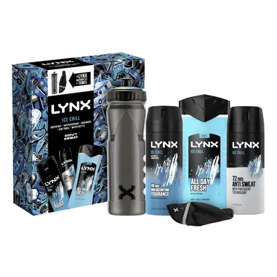 Ice Chill Gift set for him Gym Collection with Body spray, Anti-perspirant, Body wash, Gym towel