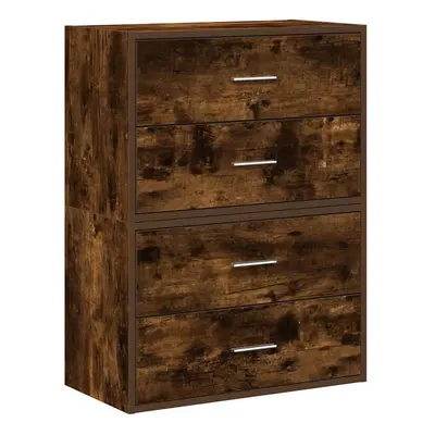 (smoked oak, pcs) vidaXL Cabinets with Drawers Cupboard Sideboard Highboard Engineered Wood