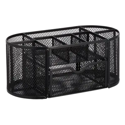 Amazon Basics Mesh Desk Office Organizer Black 9.25"" x 4.53"" x 3.94""