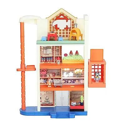 Hammerbarn Shopping Playset, Level, 22" Tall Playset With Working Lift and Trolley Return, Inclu