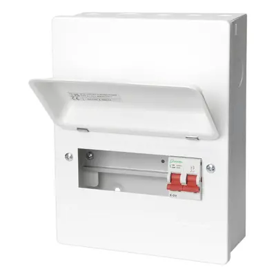 DANSON METAL CONSUMER UNIT - WAYS SUPPLIED WITH 100A MAIN SWITCH