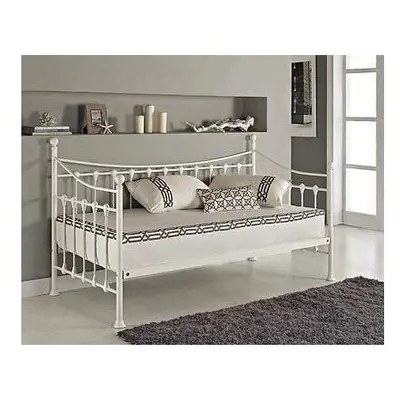 White 3ft daybed metal guest day bed sofabed frame