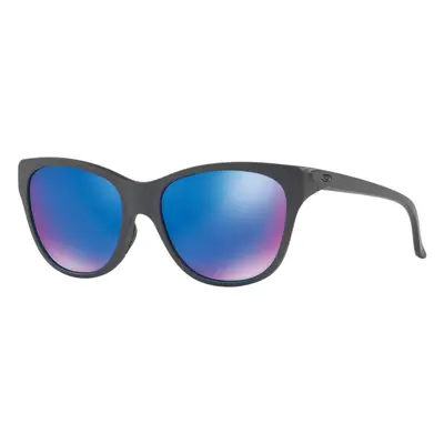 Oakley Women's OO9357 Hold Cateye Sunglasses Steel/Sapphire Iridium P