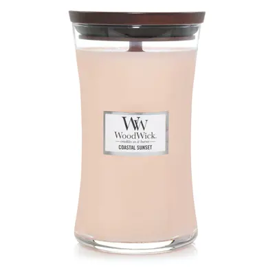 WoodWick Large Hourglass Candle Coastal Sunset - Uniquely Premium Soy Blend Wax Innovative Plusw