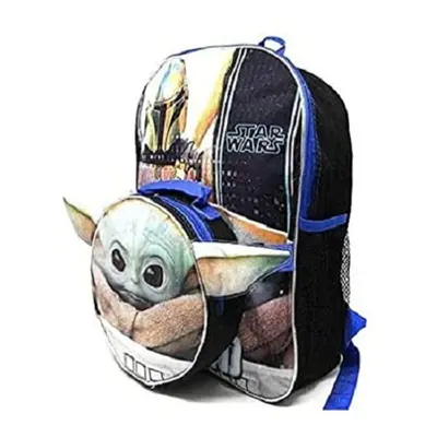 Star WarsThe Child Baby Yoda Backpack with Shaped Lunch Bag