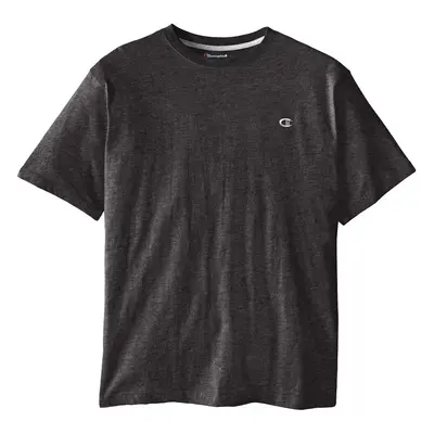 Champion Men's Big-Tall Crew Neck Jersey T-Shirt Charcoal Heather 2X