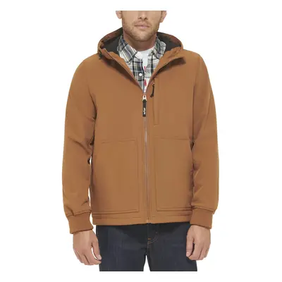 Levi's Men's Soft Shell Trail Hoody Jacket Brown Small