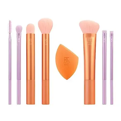 Level Up Brush And Sponge Kit, Makeup Brushes For Eyeshadow, Foundation, Blush, & Bronzer, Makeu