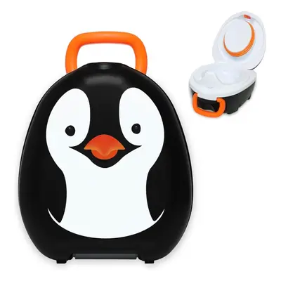 My Carry Potty - Penguin Travel Potty, Award-Winning Portable Toddler Toilet Seat for Kids to Ta