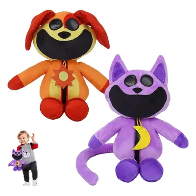 (Purple+brown) Smiling Critters Catnap Doll Plush Stuffed Toy