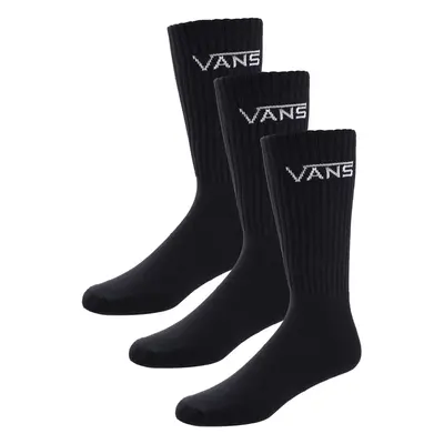 (8.5-12, Black) Vans Mens Pack Classic Kick Casual Sports Cushioned Crew Socks