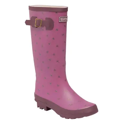 (4 UK, Violet Rose Blush) Regatta Womens Fairweather II Waterproof Outdoor Wellies Wellington Bo