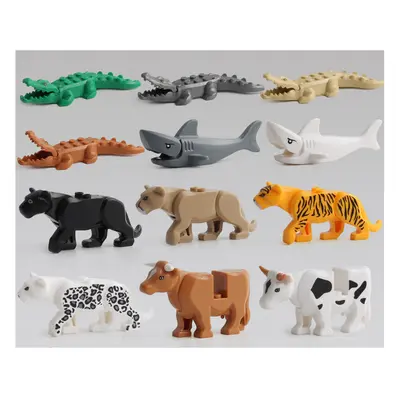 12PCS Animals Minifigure Fit Lego Building Block Kids Toy