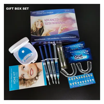 (Whitening set box) Teeth Whitening 44% Peroxide Dental Bleaching System Oral Gel Kit Tooth