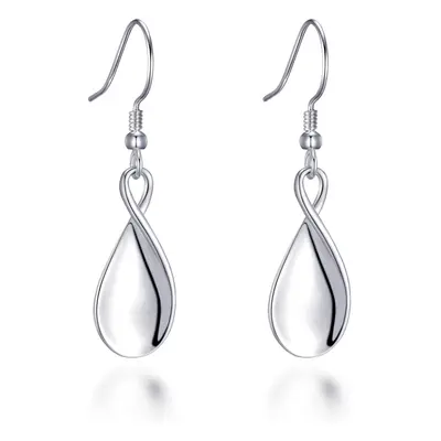 Sterling Silver Infinity Curve Earrings