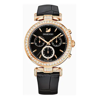 Swarovski Black Rose-gold tone PVD Era Journey Women's Watch