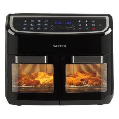 Salter EK5668GW Dual View Air Fryer Oven â Multi-Cooker with 12L Capacity, Add Divider for 5L 