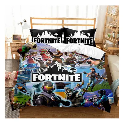 (Style 04, Single) FORTNITE Single Double King Duvet Cover Cartoon