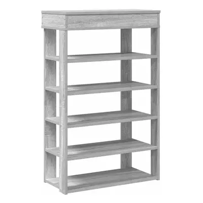 (grey sonoma, cm) vidaXL Shoe Rack Shoe Cabinet Holder Hall Shoe Storage Shelf Engineered Wood