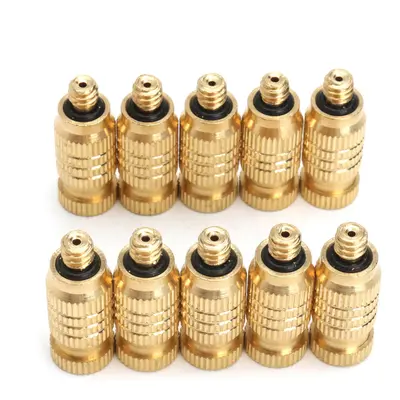 10Pcs 4mm Male Threaded Brass Fogging Nozzle Spray Sprinkler Head Irrigation Cooling