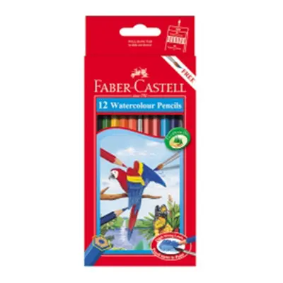 Faber-Castell Coloured Watercolour Pencil 12pcs