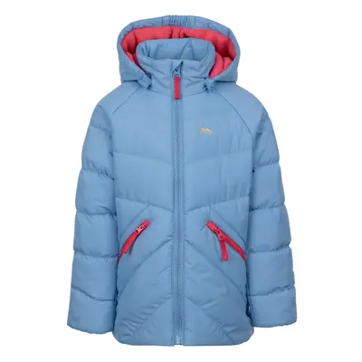 (11-12 Years, Cornflower) Trespass Kids Padded Jacket with Hood Annah